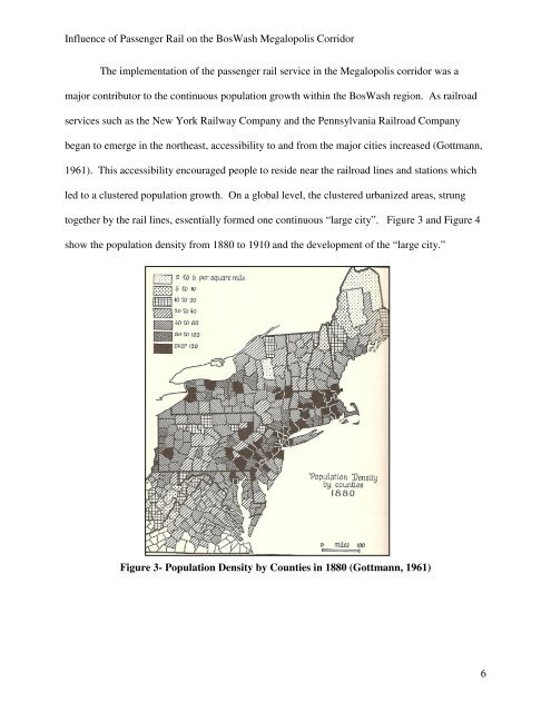 Influence of Passenger Rail on the BosWash Megalopolis Corridor ...