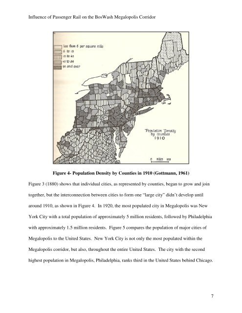 Influence of Passenger Rail on the BosWash Megalopolis Corridor ...