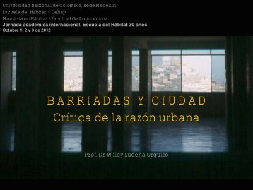 RENOVACION URBANA Prof.Dr. Wiley LudeÃ±a Urquizo
