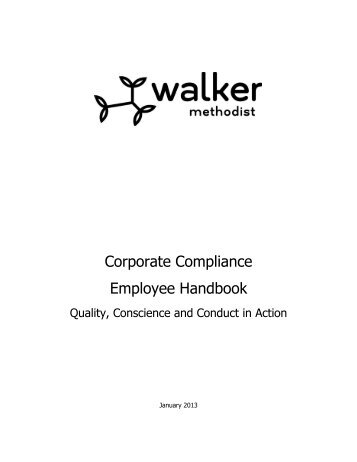 Compliance Manual - Walker Methodist
