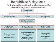 Betriebliche Zielsysteme