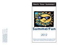Rock Your Summer! - Pitt-Johnstown Home Page - University of ...