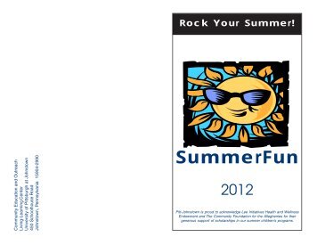 Rock Your Summer! - Pitt-Johnstown Home Page - University of ...