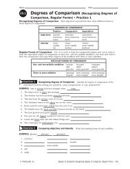 Grammar Exercise Workbook; Ch. 25; 25.1 Degrees of Comparison ...