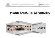 plano anual de atividades - Agrupamento de Escolas da Agrela e ...