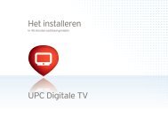 Installatiehandleiding UPC Digitale TV HD met DVR