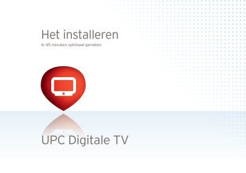 Installatiehandleiding UPC Digitale TV HD met DVR