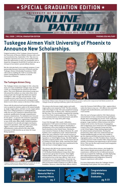 Tuskegee Airmen Visit University Of Phoenix To Announce New