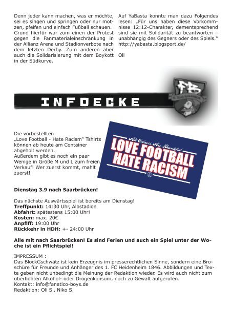 Ausgabe 31 – Hansa Rostock - Fanatico Boys