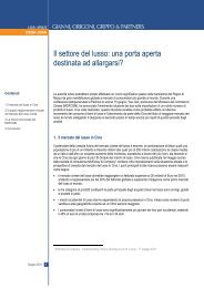 Il settore del lusso: una porta aperta destinata ad allargarsi?