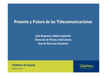 Presente y Futuro de las Telecomunicaciones - TCM-UGT CyL