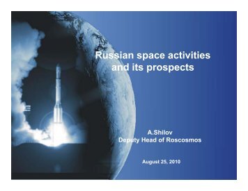 Russian space activities p and its prospects - CII National ...