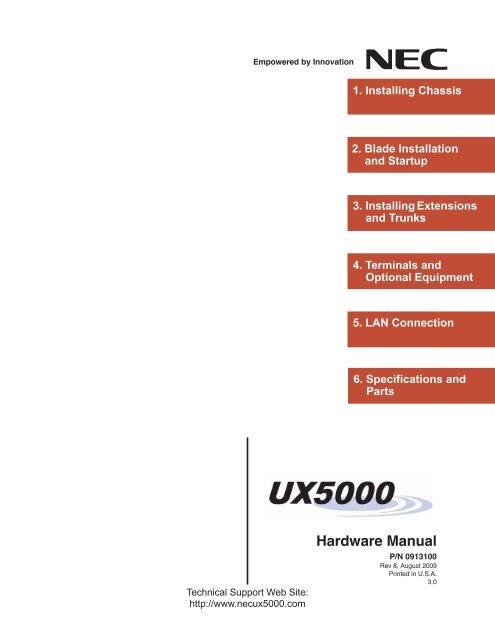 Hardware Manual - NEC UX5000