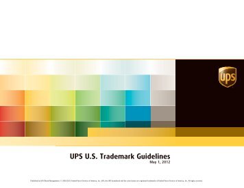 UPS U.S. Trademark Guidelines