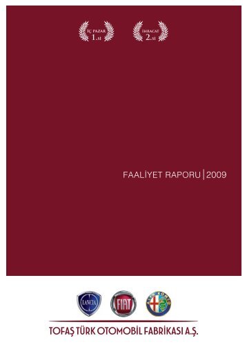 tofaÅ tÃ¼rk otomobil fabrikasÄ± a.Å 2009 faaliyet raporu