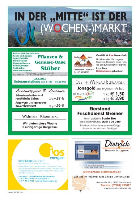 m/w - Gemeinde Urbach