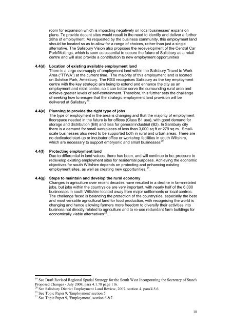 South Wiltshire Core Strategy - Wiltshire Council