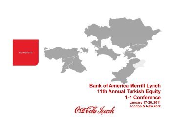 Turkey - Coca Cola İçecek
