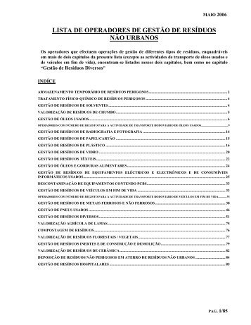 List of Portuguese response contractors - Arcopol.eu