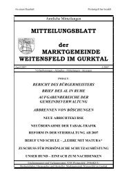 Amtliches Mitteilungsblatt April 2007 - Marktgemeinde Weitensfeld