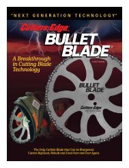 The BULLET BLADE - Cutters Edge