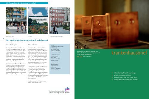 Krankenhausbrief Evk Castrop Rauxel