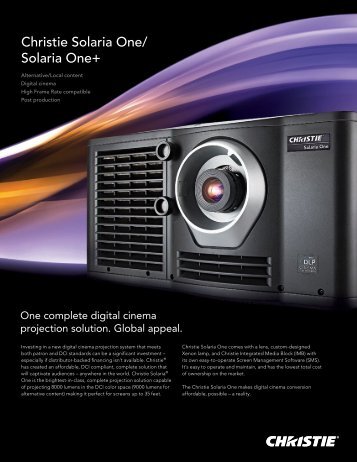 Christie Solaria One/ Solaria One+ - Christie Digital Systems