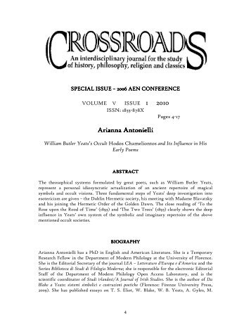 2006 AEN Conference Special Issue - Vol 5, Iss 1