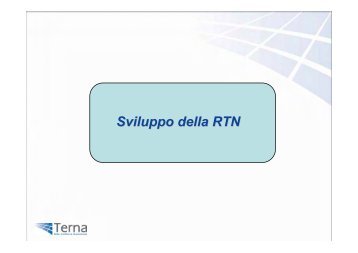 Sviluppo della RTN - Aeit - Sezione Trentino Alto Adige