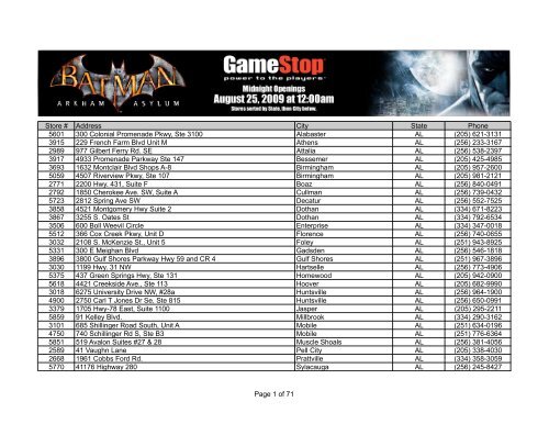 Batman Arkham Asylum Midnight Openings