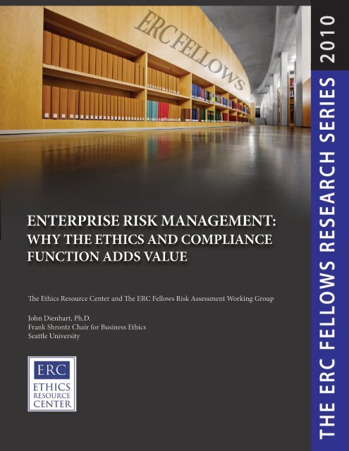 enterprise risk management: why the ethics and compliance function ...