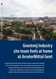 Grontmij Industry site team feels at home at ArcelorMittal Gent