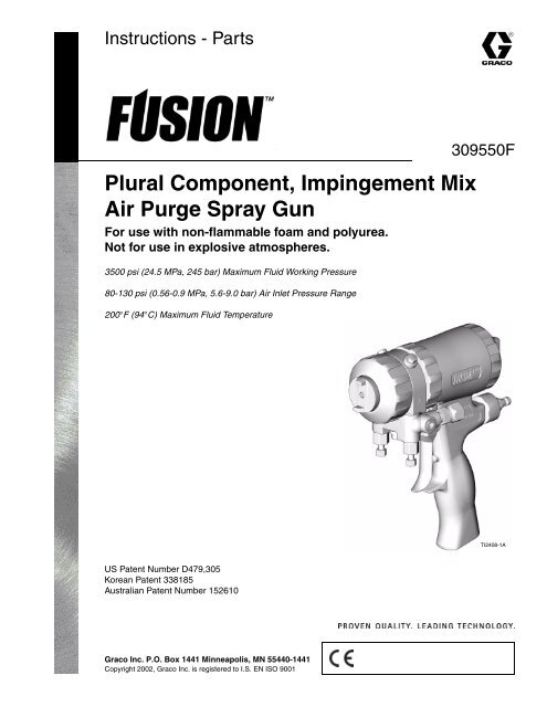 Original Graco Fusion Air Purge Gun Nozzle on AR4242 6 Pack 246627 Drill Bits 