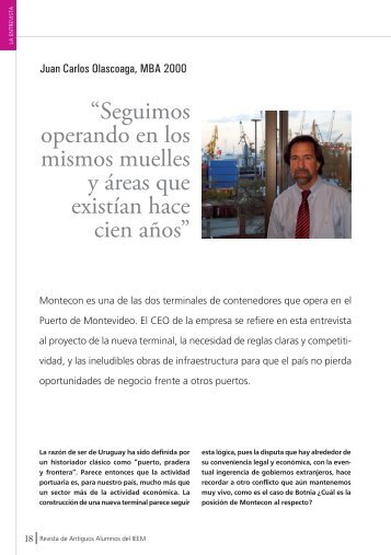 Juan Carlos Olascoaga, MBA 2000 - IEEM