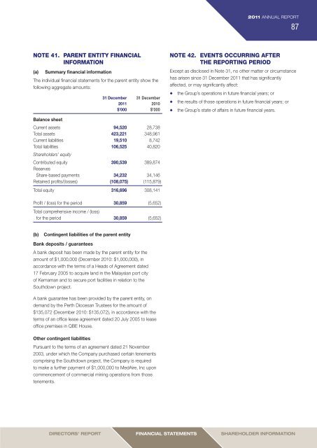 2011 Annual Report (3 April 2012) - Grange Resources