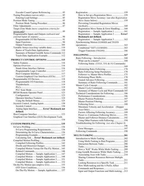 Gemini GV6K and Gemini GT6K Programmer's Guide