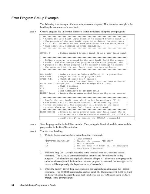 Gemini GV6K and Gemini GT6K Programmer's Guide