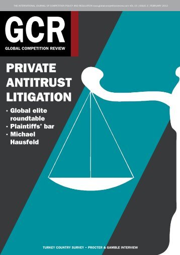 PRIVATE ANTITRUST LITIGATION - Constantine Cannon