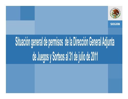 permisionarios y establecimientos en operación - Dirección General ...