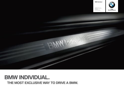 Download brochure BMW Individual options details (PDF, 4.72