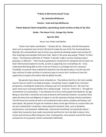tribute essays tribute essays