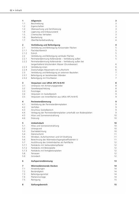 Verarbeitungsrichtlinie (PDF 75 KB) - URSA Home Page