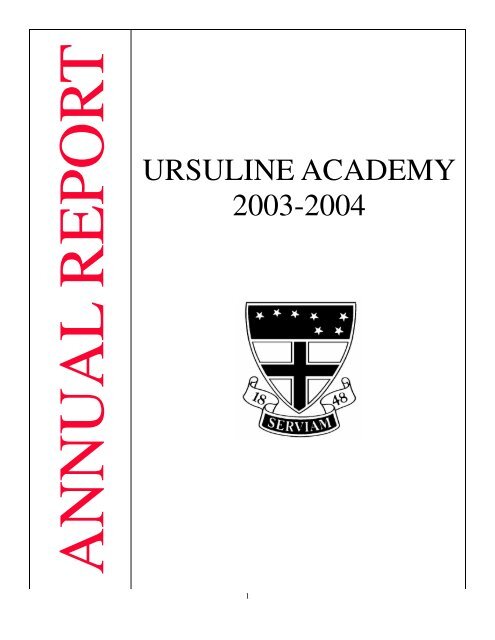 Annual Report 2003-2004.pub (Read-Only)  - Ursuline Academy