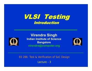Test-1 - SERC - Indian Institute of Science