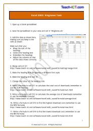 WORKSHEET 2 - INPUT DEVICES - Teach ICT