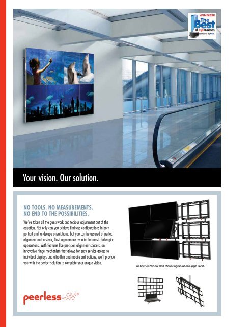 COMPLETE LINE OF AUDIO VISUAL SOLUTIONS - Peerless-AV