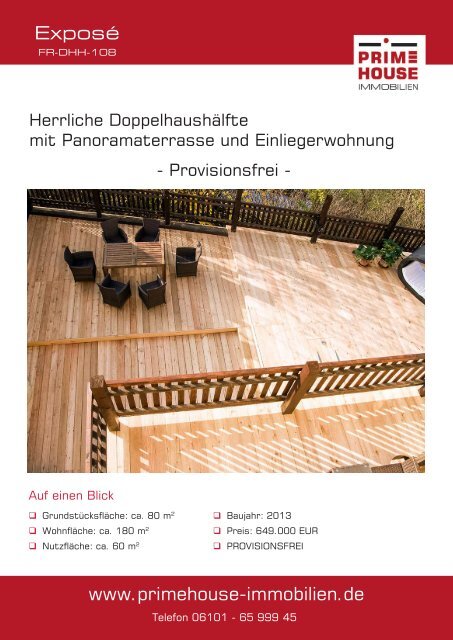 Exposé FR-DDH-108, www.primehouse-immobilien.de