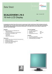 SCALEOVIEW L19-3 19 Inch LCD Display - Fujitsu UK
