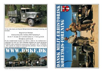 Folder 2012.cdr - Dansk MilitÃ¦rhistorisk KÃ¸retÃ¸js-Forening
