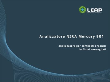 Misura inquinanti nei fumi di combustione - LEAP